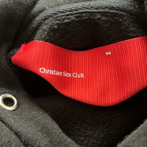 CHRISTIAN SEX CLUB HOODIE MEDIUM - Picture 3 of 6